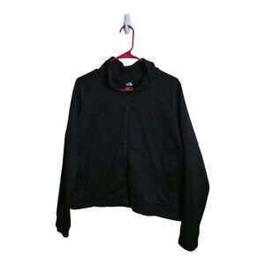North Face Jacket Women XL Black full zip fleece Gorpcore Camping Athleisure